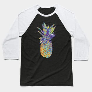 Colorful Pop Art Pineapple Baseball T-Shirt